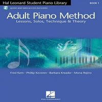 Студентска Библиотека За Пијано Хал Леонард: Метод На Пијано За Возрасни-Лекции За Книги, Соло, Техника И Теорија Книга Онлајн Аудио