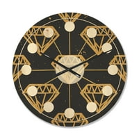 Дизајн на „Традиционалниот модерни woodидни часовници на традиционалните златни дијаманти“ од средниот век