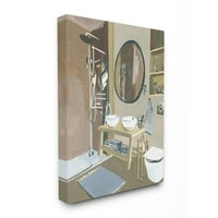 Sumbell Industries модерен мијалник за бања за мијалник со повеќе болни акрилно сликарство платно wallидна уметност дизајн од