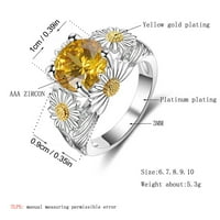 кеусн бакарни прстени едноставни прстени прстени од сончоглед се погодни за различни прилики