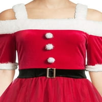 Без граници Божиќниот фустан на јуниори со аспиратор