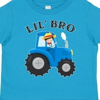 Инктастичен земјоделец трактор Малиот брат подарок за девојче девојче маица
