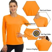 Womenенска кошула за заштита од сонце со долг ракав што работи спортски тренинг рашири за осип на врвови џемпери