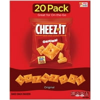 Cheez-It, печени крекери за ужина за сирење, оригинал, Оз, КТ