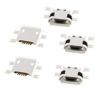 Единствени договори Micro USB B Femaleенски порта степени 5P SMD SMT приклучок за лемење
