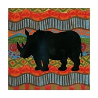 Трговска марка ликовна уметност „африканско животно IV“ платно уметност од Фарида Заман