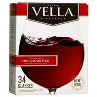 Питер Вела вкусно црвено вино, литарска кутија за хартија