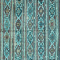 Ахгли Компанија Внатрешен Правоаголник Ориентални Светло Сини Теписи Од Традиционална Област, 3'5'