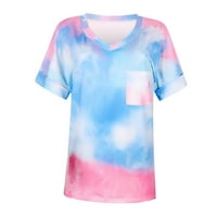 казка женски летни врвови v вратот цветни кошули обични валани ракави маица
