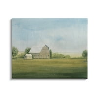Tuphell Industries огромна рурална штала за пејзажи за сликање завиткано платно печатење wallидна уметност, дизајн по Грејс