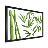 Дизајн на „Шума на бамбус гранки IV“ Тропски врамен уметнички принт