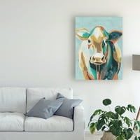 Трговска марка ликовна уметност „Шарени крави II“ платно уметност од Грејс Поп
