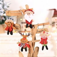 Божиќни украси Подарок Дедо Снежен човек играчка играчка виси украси украси за новогодишни украси кукли мини акција фигура