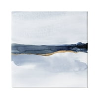 Студената индустрија Служливо сино пејзаж сликарство Апстрактни глам линии сликарство галерија завиткано платно печатење wallидна