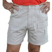 Мажи Обични Раширени Карго Шорцеви Панталони До Колена Повеќе Џебови Дното Плажа