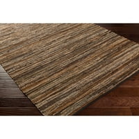 Уметнички ткајачи eremеремиас кафеава сива рустикална 5 '7'6 Областа килим